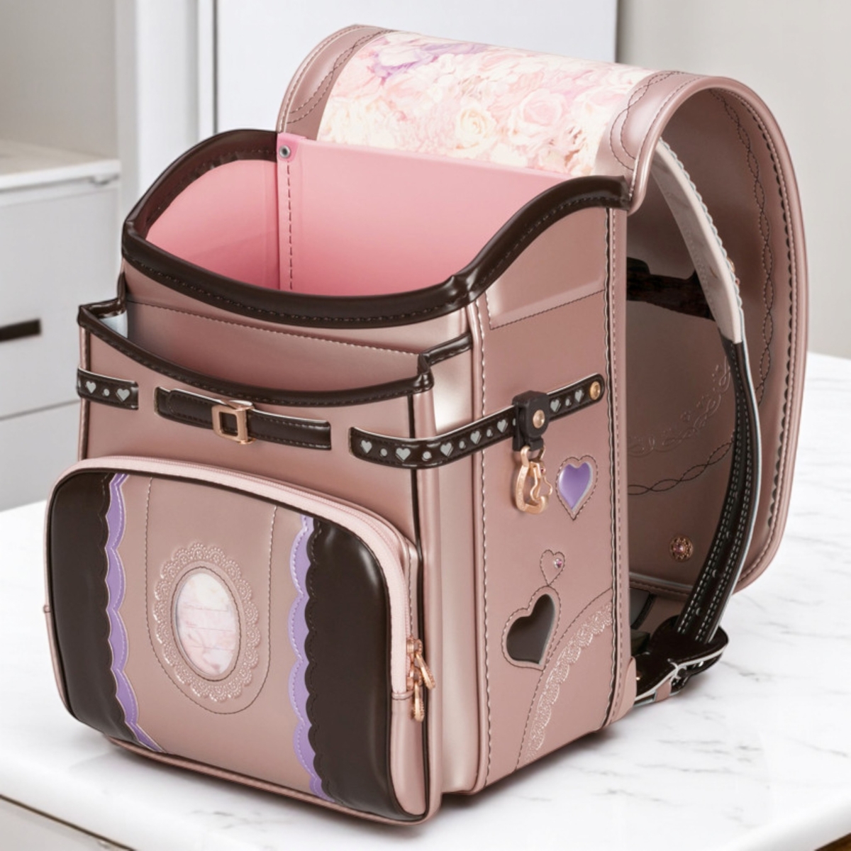 05-06100：ふわりぃ：プラチナセレクトランドセル（女児モデル）ふわり